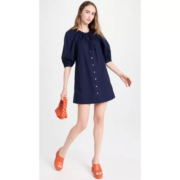 STAUD Womens Mini Vincent DressNavy