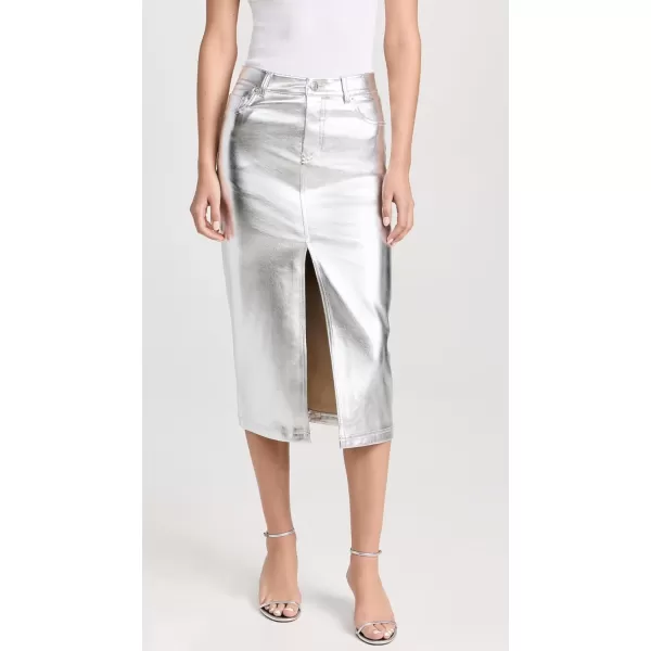 STAUD Womens Oaklyn SkirtSilver