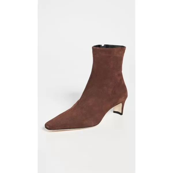 STAUD Womens Wally Ankle BootsMahogany