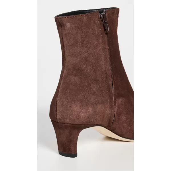 STAUD Womens Wally Ankle BootsMahogany