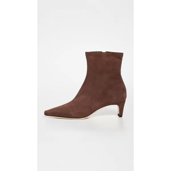 STAUD Womens Wally Ankle BootsMahogany