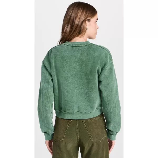 SUNDRY Womens Alpine Crop SweatshirtMineral Jade