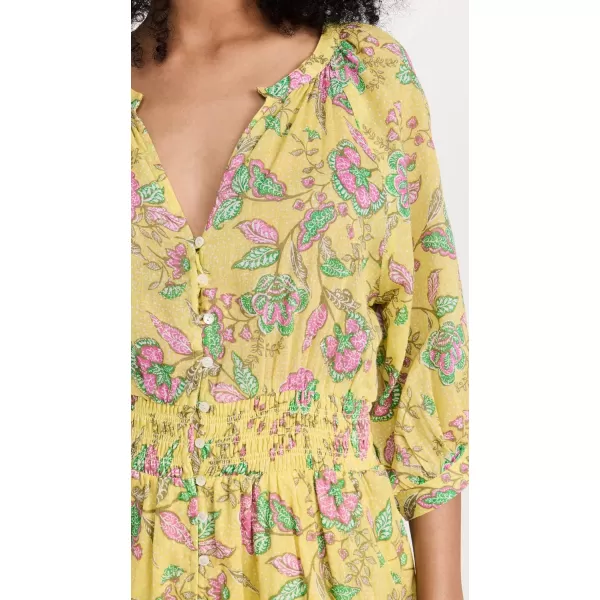 SUNDRY Womens Button Down Midi DressFelicity Floral