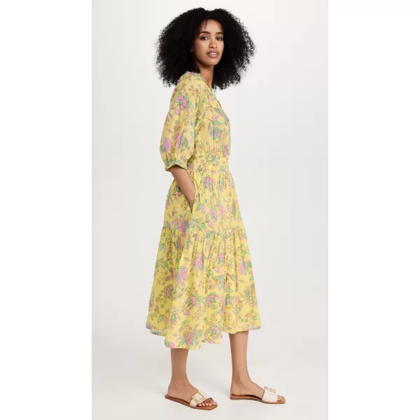 SUNDRY Womens Button Down Midi DressFelicity Floral