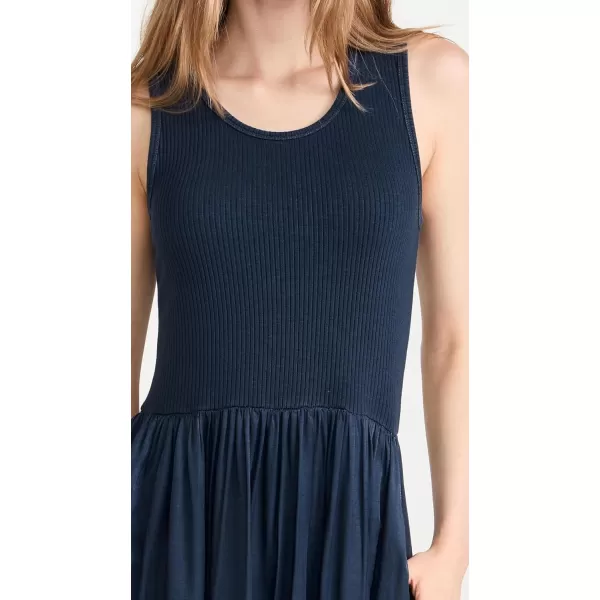 SUNDRY Womens Mix Media Tank DressNavy