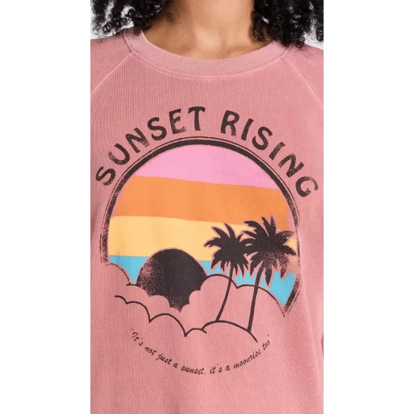 SUNDRY Womens Sunset Rising SweatshirtWoodrose