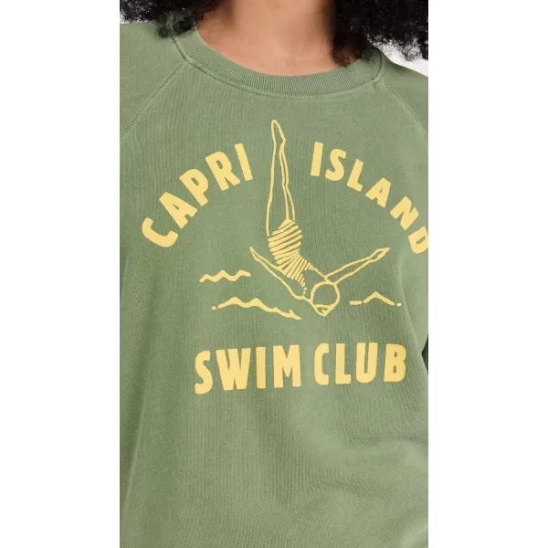 SUNDRY Womens Swim Club SweatshirtPigment Cactus