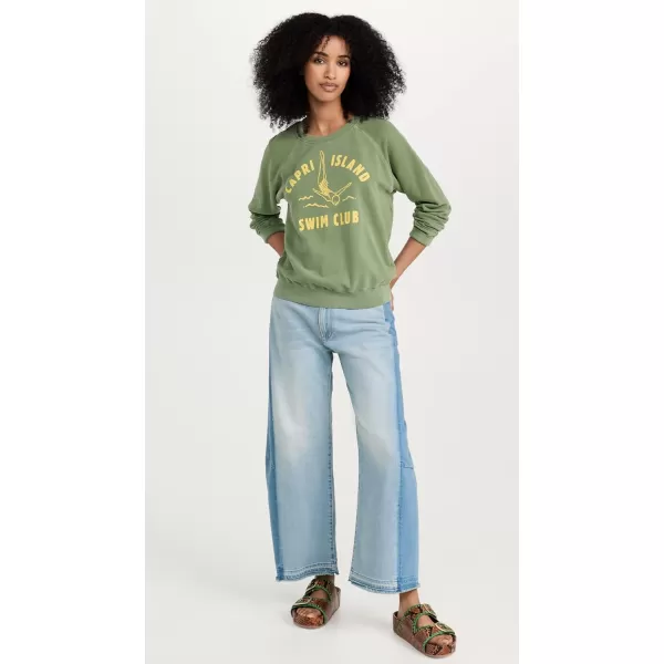 SUNDRY Womens Swim Club SweatshirtPigment Cactus