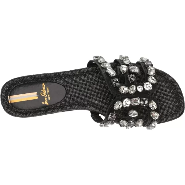 Sam Edelman Womens Bay Classic Slide SandalBlack Jewel Woven