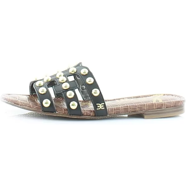 Sam Edelman Womens Bay Classic Slide SandalBlack Leather Studs