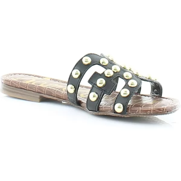 Sam Edelman Womens Bay Classic Slide SandalBlack Leather Studs