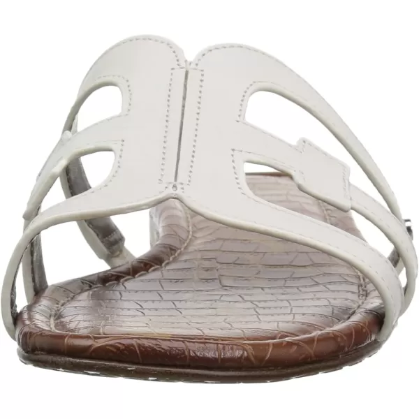 Sam Edelman Womens Bay Classic Slide SandalBright White Vaquero Saddle Leather