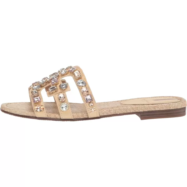 Sam Edelman Womens Bay Classic Slide SandalEggshell Rhinestone