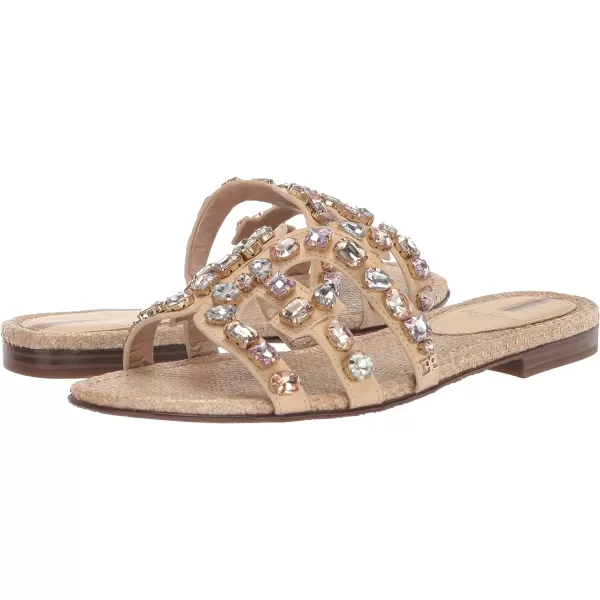 Sam Edelman Womens Bay Classic Slide SandalEggshell Rhinestone