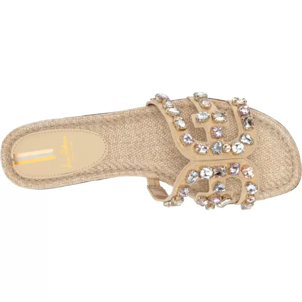 Sam Edelman Womens Bay Classic Slide SandalEggshell Rhinestone