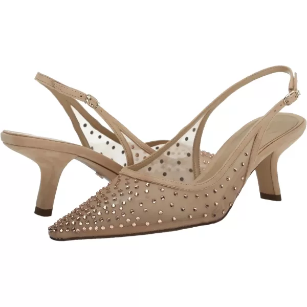 Sam Edelman Womens Bianka Sling PumpBeechwood Glitz Mesh