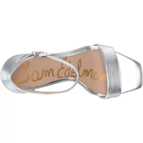 Sam Edelman Womens Daniella SandalSilver Metallic Leather