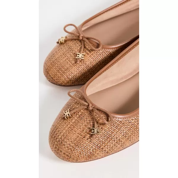 Sam Edelman Womens Felicia Luxe Ballet FlatCuoio Weave