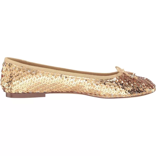 Sam Edelman Womens Felicia Luxe Ballet FlatGold Multi Octane