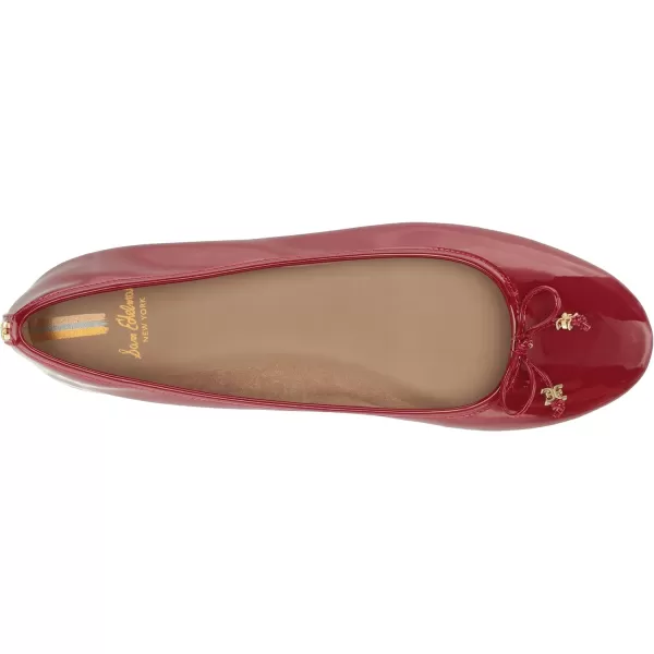 Sam Edelman Womens Felicia Luxe Ballet FlatRed Mahogany