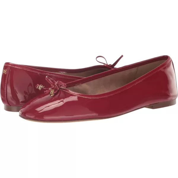 Sam Edelman Womens Felicia Luxe Ballet FlatRed Mahogany