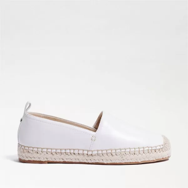 Sam Edelman Womens Kai Loafer FlatBright White Leather