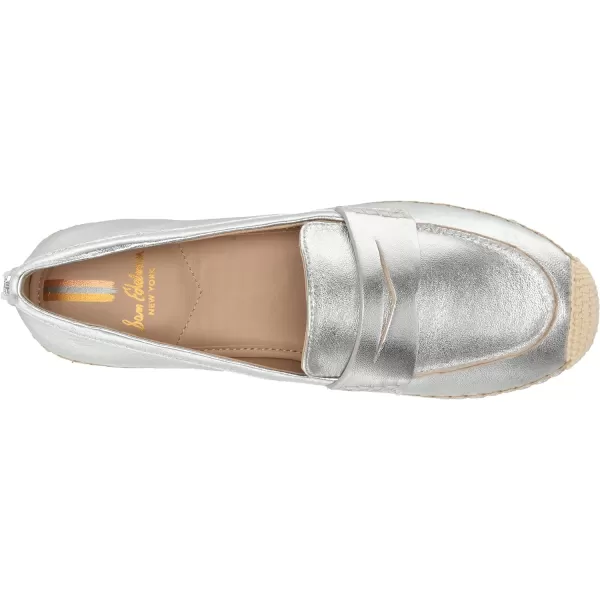 Sam Edelman Womens Kai Loafer FlatSoft Silver