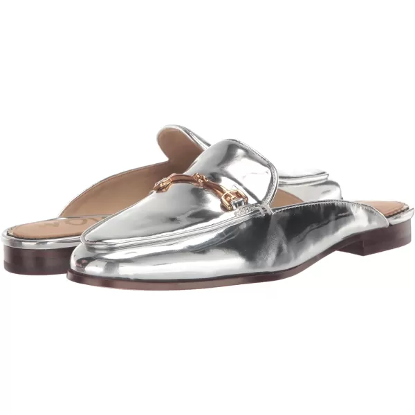 Sam Edelman Womens Linnie MuleSoft Silver Specchio