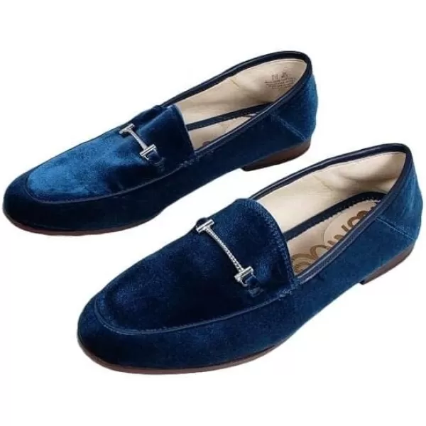 Sam Edelman Womens Loraine LoaferBlue Velvet Lior