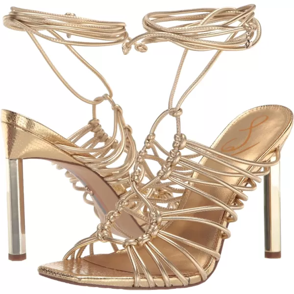 Sam Edelman Womens Lylah Heeled SandalAmber Gold