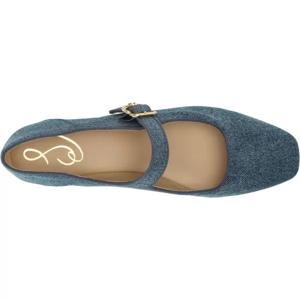 Sam Edelman Womens Michaela Mary Jane FlatBlue Stone