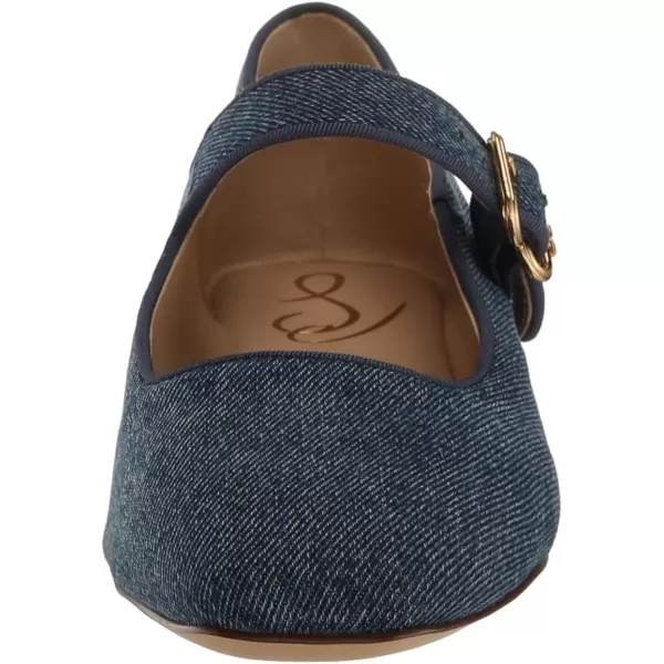 Sam Edelman Womens Michaela Mary Jane FlatBlue Stone