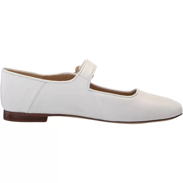 Sam Edelman Womens Michaela Mary Jane FlatBright White Leather