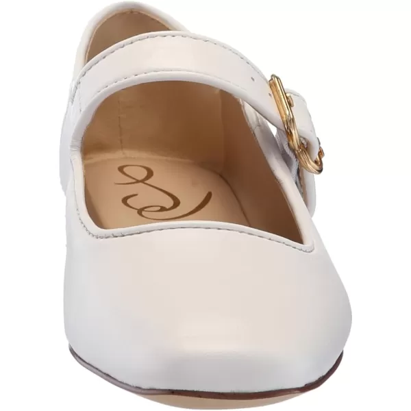 Sam Edelman Womens Michaela Mary Jane FlatBright White Leather