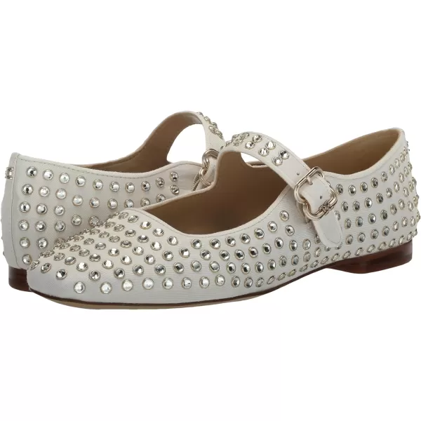 Sam Edelman Womens Michaela Mary Jane FlatModern Ivory Gem