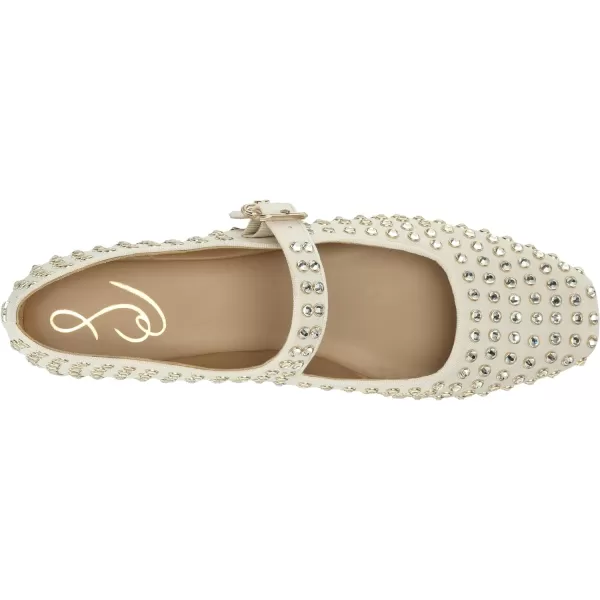 Sam Edelman Womens Michaela Mary Jane FlatModern Ivory Gem