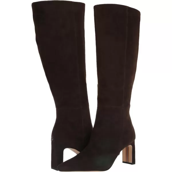 Sam Edelman Womens Sylvia Knee High BootChocolate Brown Athletic Calf