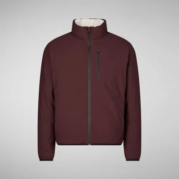 Save The Duck Mens Hyssop JacketBurgundy Black