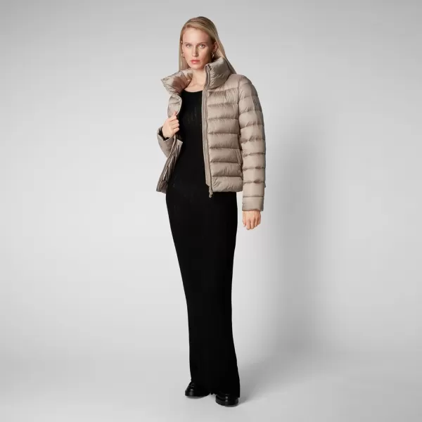 Save The Duck Womens Elsie JacketPearl Grey