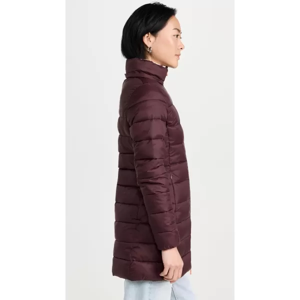 Save The Duck Womens Joanne CoatBurgundy Black