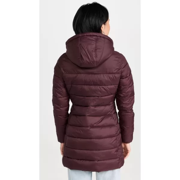 Save The Duck Womens Joanne CoatBurgundy Black