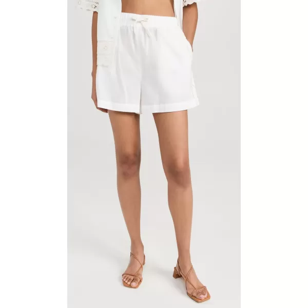 Sea Womens Arabella Emb Swim Coverup ShortsWhite