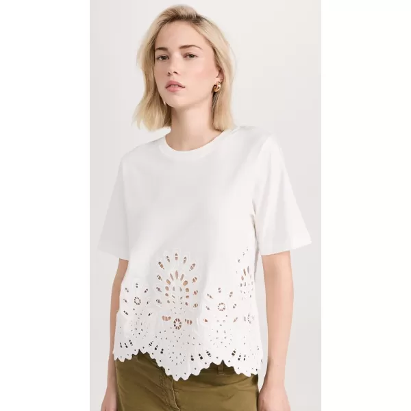 Sea Womens Cassidy Eyelet TShirtWhite