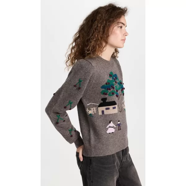 Sea Womens Chelsea Cherry Tree Crew Neck SweaterMulti