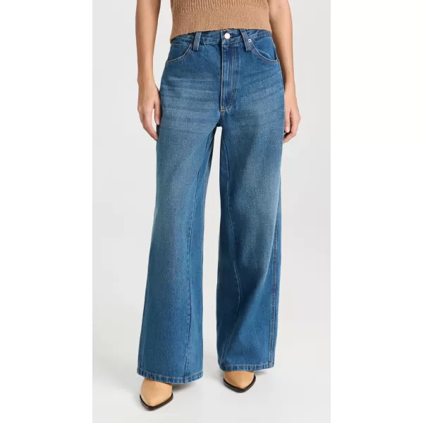 Sea Womens Elena Denim Baggy PantsBlue