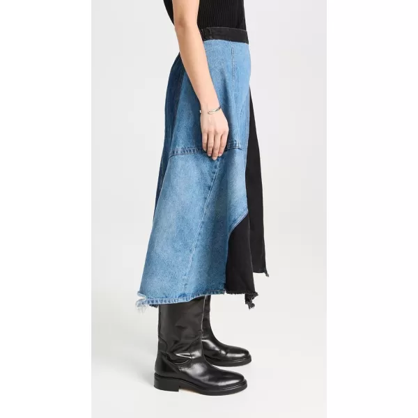 Sea Womens Elena Denim Baggy SkirtMulti