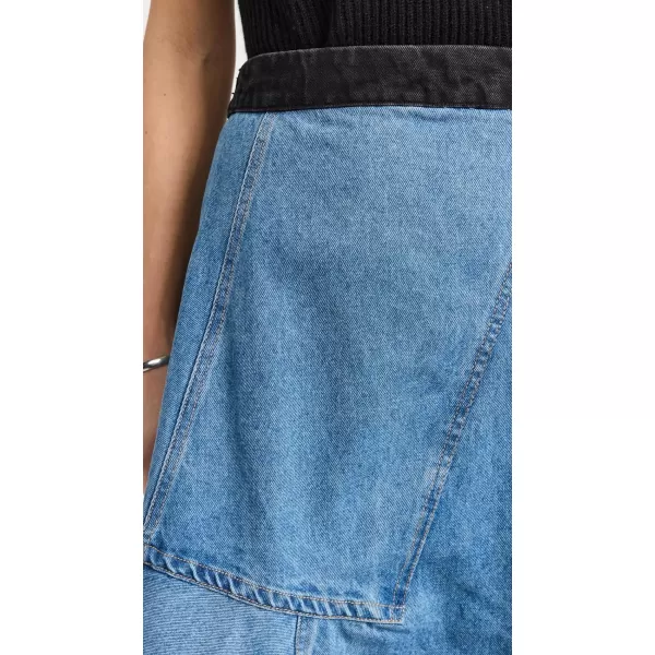 Sea Womens Elena Denim Baggy SkirtMulti