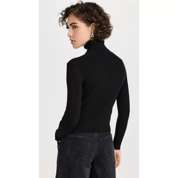 Sea Womens Liesel Embroidery Long Sleeve Combo TopBlack