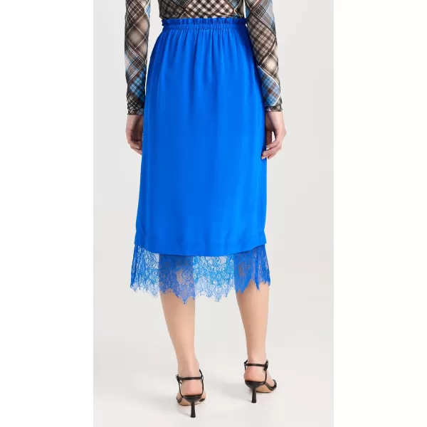 Sea Womens Lorraine Lace Combo Slip SkirtCobalt