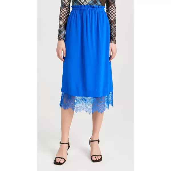 Sea Womens Lorraine Lace Combo Slip SkirtCobalt